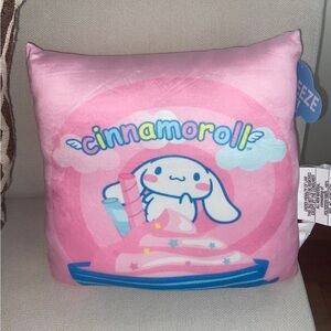 Sanrio Cinnamoroll Hello Kitty Travel Cloud Pillow NWT New 2023 Soft Pink Blue